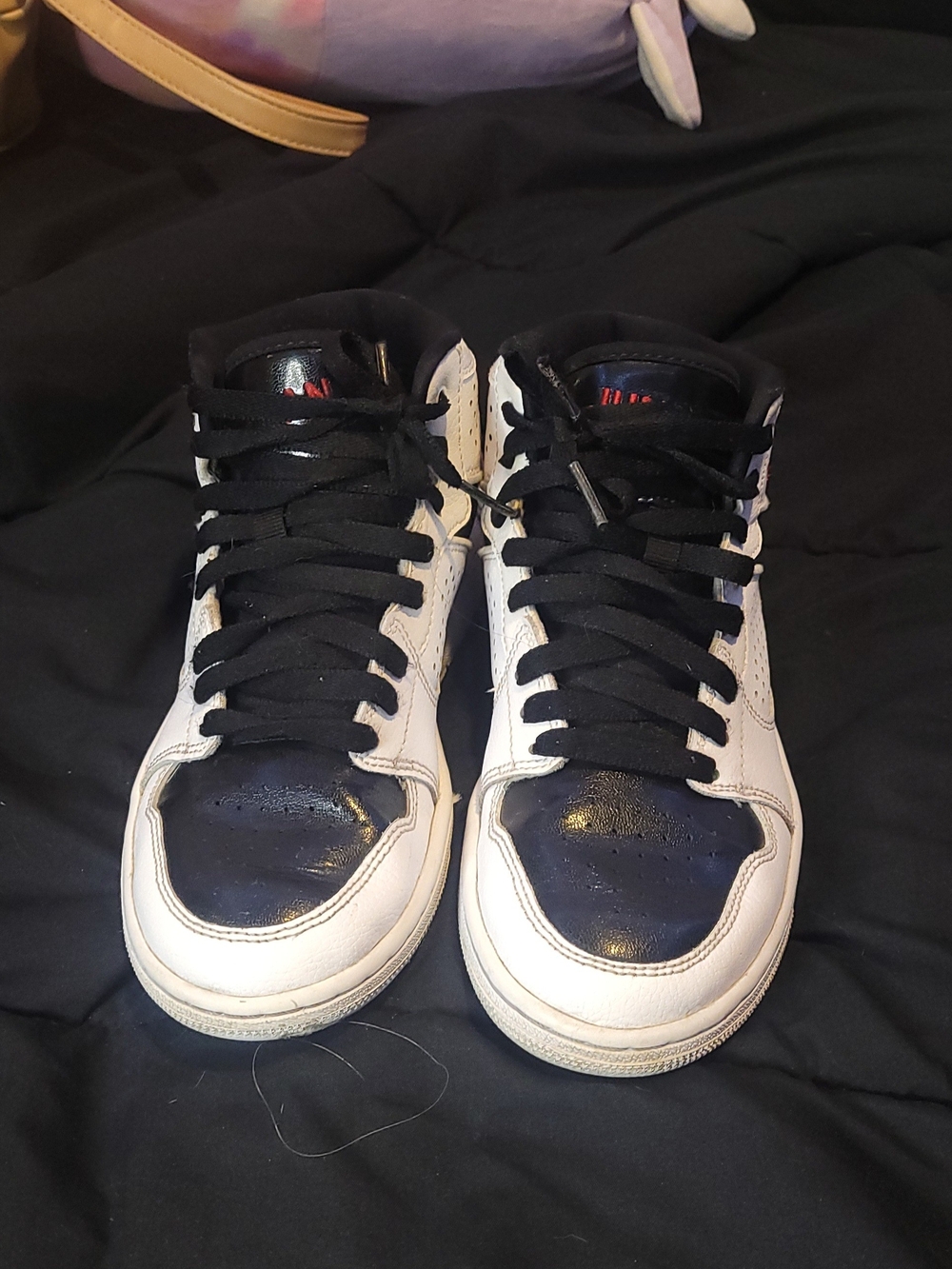 Air Jordan Access Black and White High-Top Sneakers